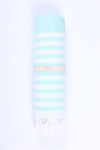 Sea Green Towel with White Striped