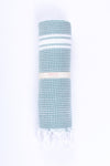 Sacramento Green Towel with White Striped