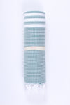 Sacramento Green Towel with White Striped