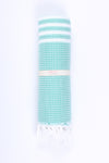 Jungle Green Towel with White Striped