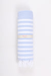 Purple Ultra Soft Bath Towel with White Striped
