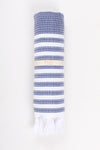 Blue Ultra Soft Bath Towel with White Striped