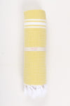 Yellow Towel with White Striped