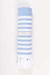 Sky Blue Towel with White Striped