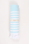 Sky Blue Ultra Soft Bath Towel with White Lining
