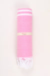 Baby Pink Ultra Soft Bath Towel with White Lining