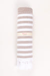 Brown Ultra Soft Bath Towel with White Lining