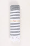 Slety Gray Ultra Soft Bath Towel with White Lining