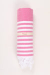 Rani Pink Ultra Soft Bath Towel with White Lining