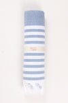 Blue Ultra Soft Bath Towel with White Lining