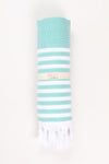 Pine Green Ultra Soft Bath Towel with White Lining