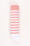 Pink Ultra Soft Bath Towel with White Lining