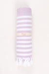 Purple Ultra Soft Bath Towel with White Lining