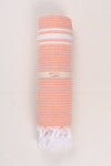 Pink Ultra Soft Bath Towel with White Lining