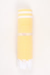 Yellow Ultra Soft Bath Towel with White Lining