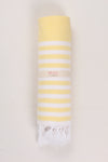 Lemon Yellow Soft Bath Towel with White Striped