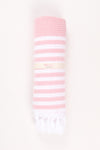 Pink Soft Bath Towel with White Striped