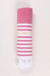 Rani Pink Ultra Soft Bath Towel with White Striped