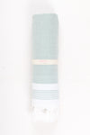 Green Ultra Soft Bath Towel with White Lining