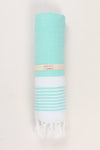 Sea Green Ultra Soft Bath Towel with White Lining