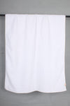 White Terry Towel with White Striped