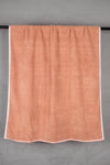 Orange Terry Towel with White Border
