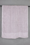 White Terry Towel with Onion Pink Striped