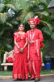 Red Chakravarti Vivah Set