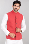 Brick Pink Men's Cotton Jacket