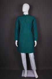 Kai Green Full Sleeves Long Kurta