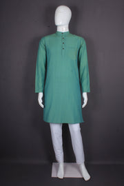 Sea Green Full Sleeves Long Kurta