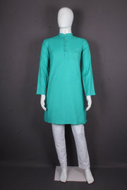 Men's Cotton Solid Kurta