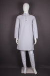 Gray Full Sleeves Long Kurta