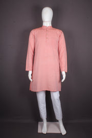 Peach Full Sleeves Long Kurta
