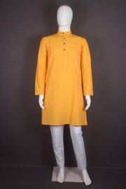 Kesariya Full Sleeves Long Kurta with Self Striped