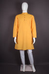 Kesariya Full Sleeves Long Kurta with Self Striped