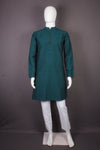 Pine Green Full Sleeves Long Kurta