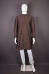 Brunette Brown Full Sleeves Long Kurta