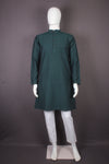 Pine Green Full Sleeves Long Kurta