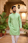 Mint Green Full Sleeves Long Kurta