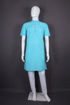 Sky Blue Half Sleeves Long Kurta