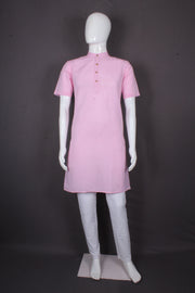 Light Pink Half Sleeves Long Kurta