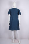 Denim Blue Half Sleeves Long Kurta
