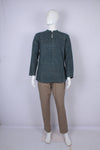 Men's Hand Spun Woven Dabu Hand Block Printed Short Kurta