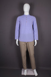 Men's Cotton Short Kurta with Full Sleeves