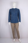 Men's Hand Spun Woven Dabu Hand Block Printed Short Kurta
