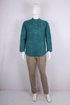Men's Hand Spun Woven Dabu Hand Block Printed Short Kurta