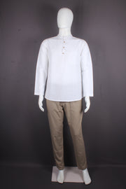 Handwoven Cotton Half Slevees Short Kurta