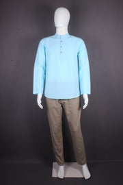 Handwoven Cotton Half Slevees Short Kurta
