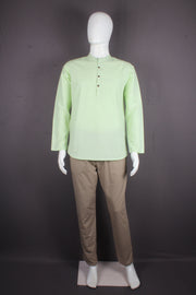 Handwoven Cotton Full Slevees Short Kurta